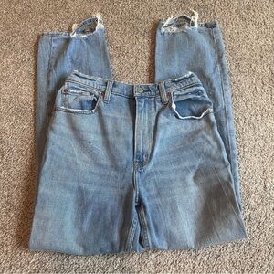 Abercrombie & Fitch The Ankle Straight Ultra High Rise Jeans Size 6 Long